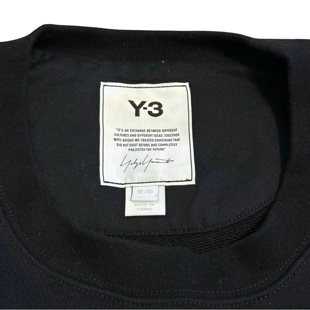 🔥🔥Y-3 Yohji Yamamoto Adidas 3 Stripe Crewneck Sweater - Picture 6 of 8
